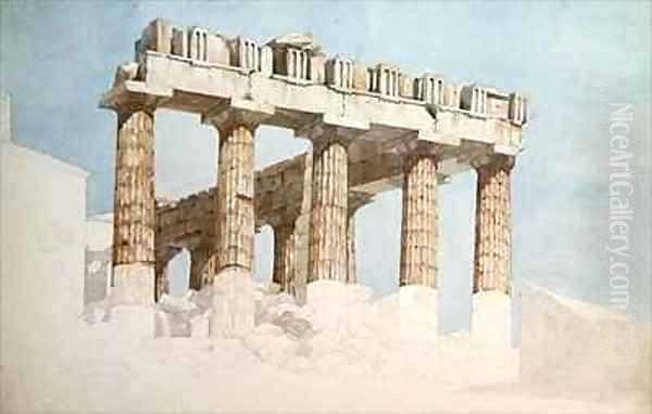 The East End and South Side of the Parthenon Oil Painting by John Foster