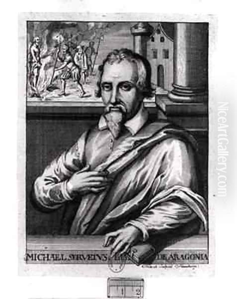 Michael Servetus 1511-53 Oil Painting by Christian Friedrich Fritzsch