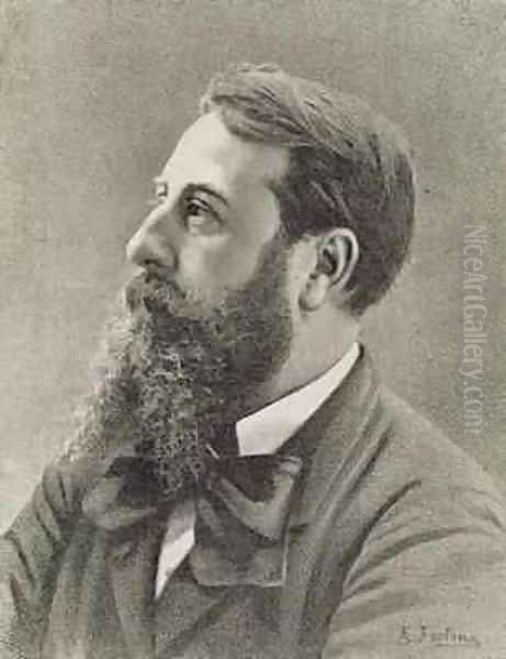 Leo Delibes 1836-1891 Oil Painting by Ernesto Fontana