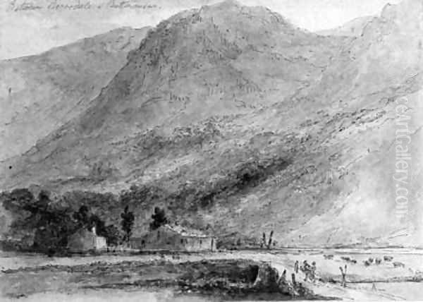 Between Borrowdale and Buttermere Oil Painting by And Hon. Daniel Finch