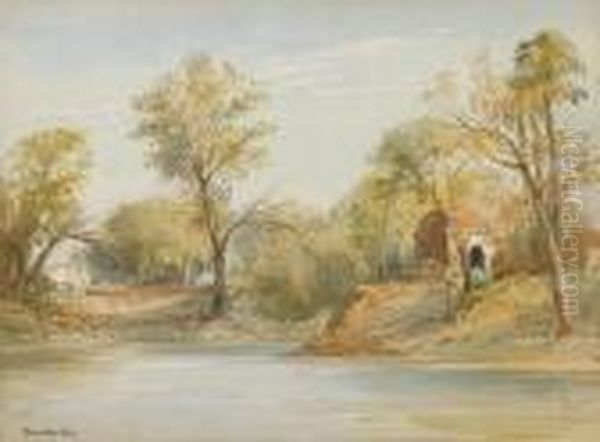 Indian Landscapes Oil Painting by John Jnr. Varley