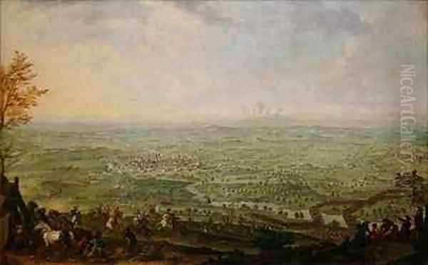 The End of the Siege of Olomouc Oil Painting by Franz Paul Findenigg