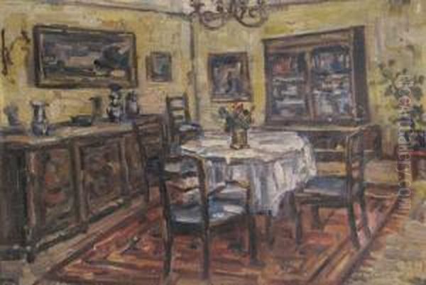 Interior Oil Painting by Partog Vartanian