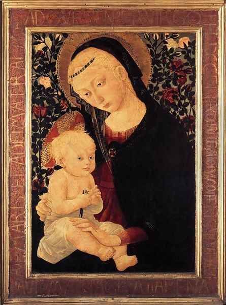 Madonna and Child with a Goldfinch Oil Painting by Pier Francesco Fiorentino