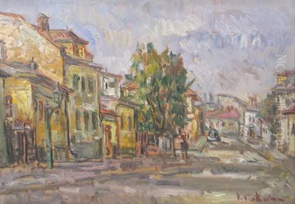 Urban Landscape Oil Painting by Partog Vartanian