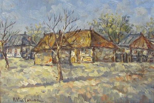 Rural Landscape Oil Painting by Partog Vartanian