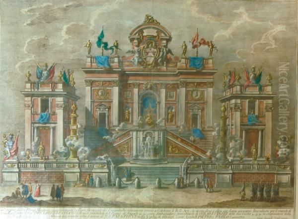 Parte Principale Del Campidoglio Oil Painting by Giuseppe Vasi