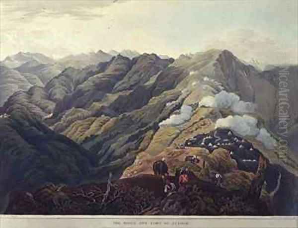 The Ridge and Fort of Jytock Oil Painting by Fraser, James Baillie