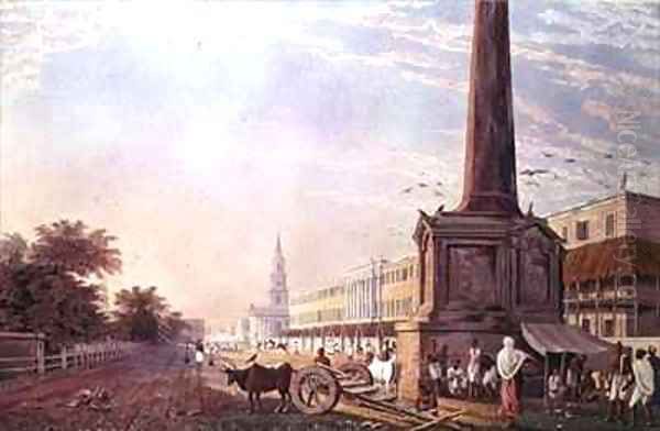 Writers Buildings Calcutta Oil Painting by Fraser, James Baillie