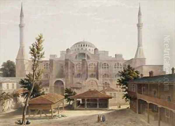 Haghia Sophia Constantinople Oil Painting by Gaspard Fossati