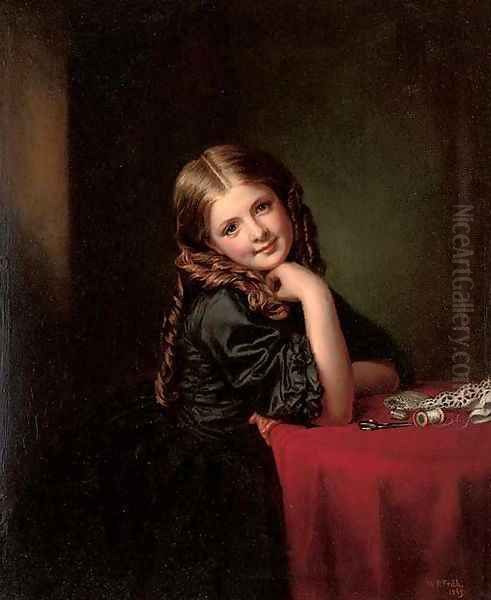 Little seamstress Oil Painting by William Powell Frith