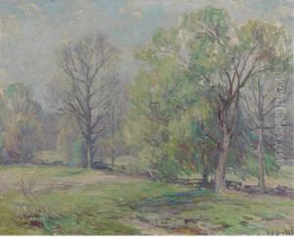 Dress Of Spring Oil Painting by John William, Will Vawter