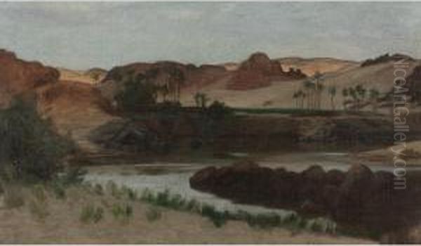 Assuan, Egypt Oil Painting by Elihu Vedder