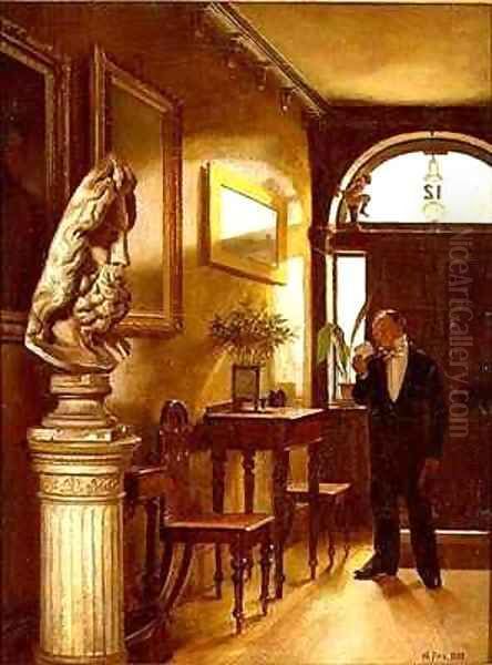 The Calling Card Oil Painting by William Fitz