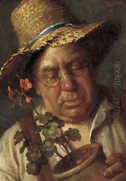 The gardener Oil Painting by William Fitz