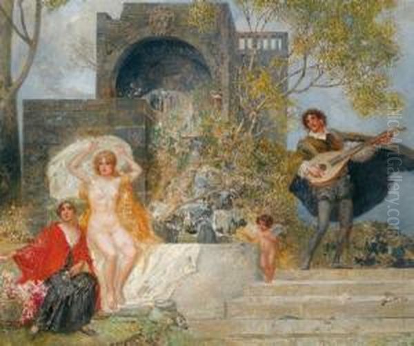 Derminnesanger Oil Painting by Eduard Veith