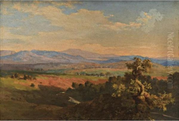 Paisaje Mexicano Oil Painting by Jose Maria Velasco