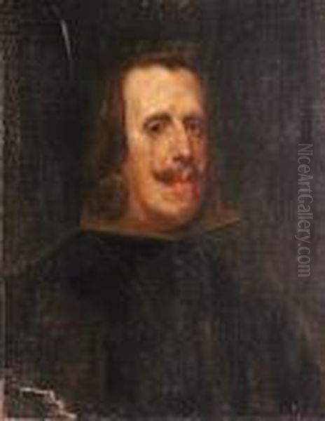 Portrait Of Philip Iv Of Spain Oil Painting by Diego Rodriguez de Silva y Velazquez