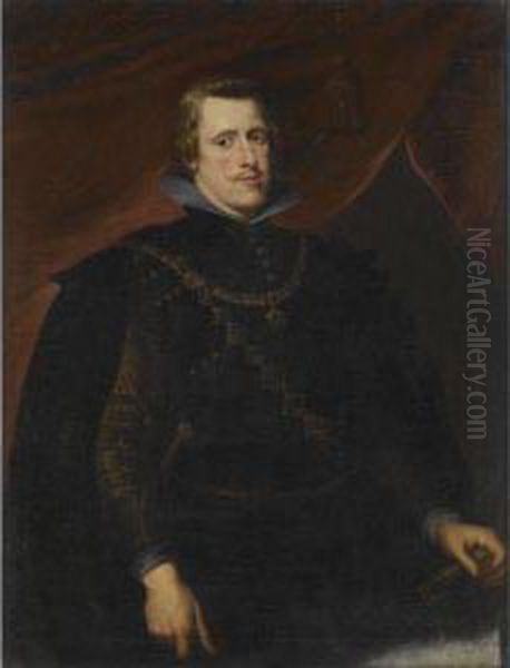 Portrait Of King Philip Iv Of Spain Oil Painting by Diego Rodriguez de Silva y Velazquez