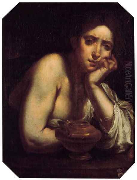 The Penitent Magdalen Oil Painting by Francesco Furini