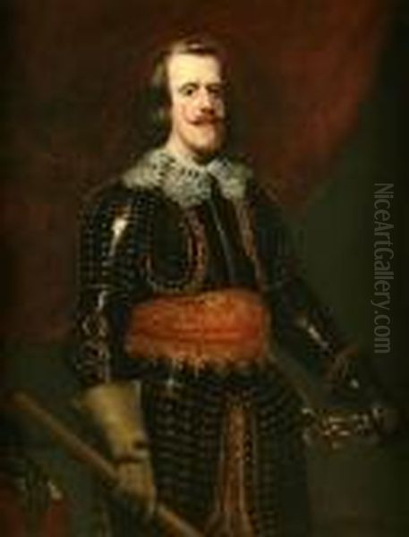 Portrait Of Philip Ii Of Spain Oil Painting by Diego Rodriguez de Silva y Velazquez