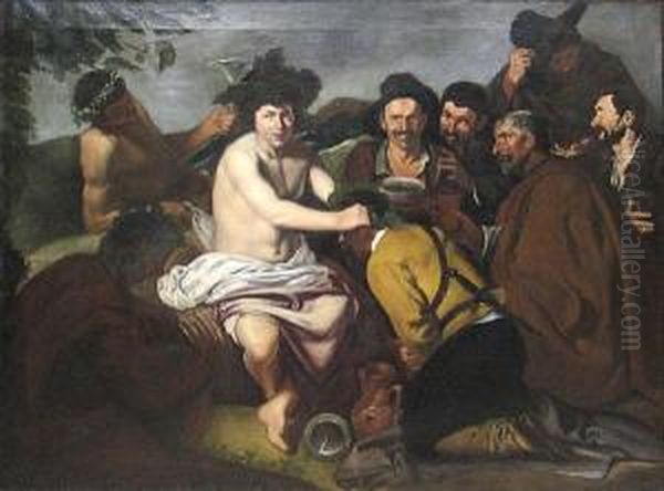 Triumph Of Bacchus Oil Painting by Diego Rodriguez de Silva y Velazquez