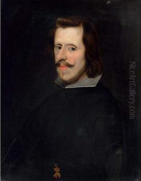 A Portrait Of Philips Iv Oil Painting by Diego Rodriguez de Silva y Velazquez