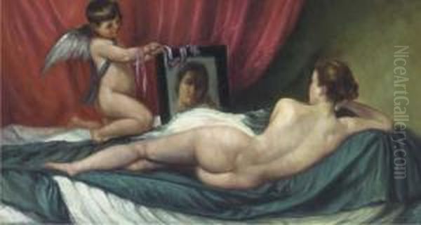 The Rokeby Venus Oil Painting by Diego Rodriguez de Silva y Velazquez