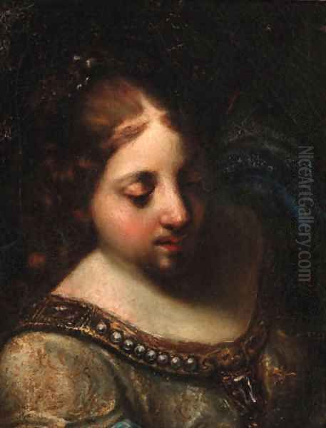 The head of a woman Oil Painting by Francesco Furini