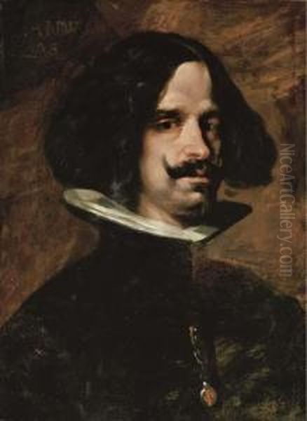 Self-portrait Oil Painting by Diego Rodriguez de Silva y Velazquez