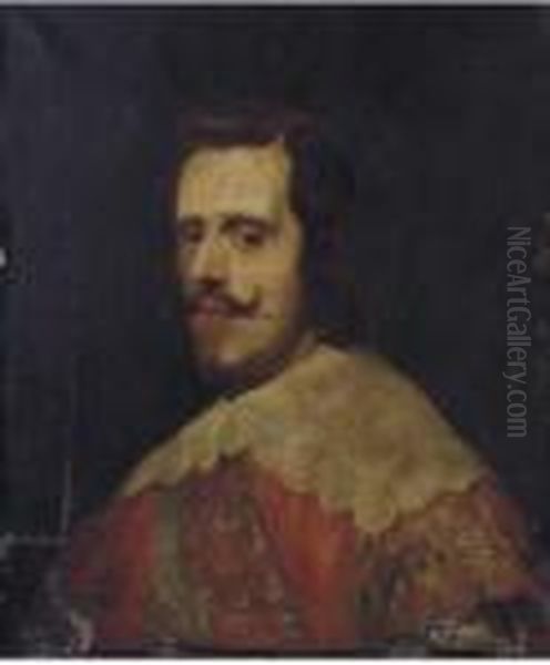 Portrait Of Philip Iv Of Spain Oil Painting by Diego Rodriguez de Silva y Velazquez