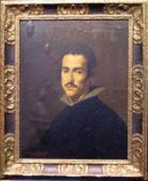 Portrait Of A Young Man, Possibly A Self-portrait Oil Painting by Diego Rodriguez de Silva y Velazquez