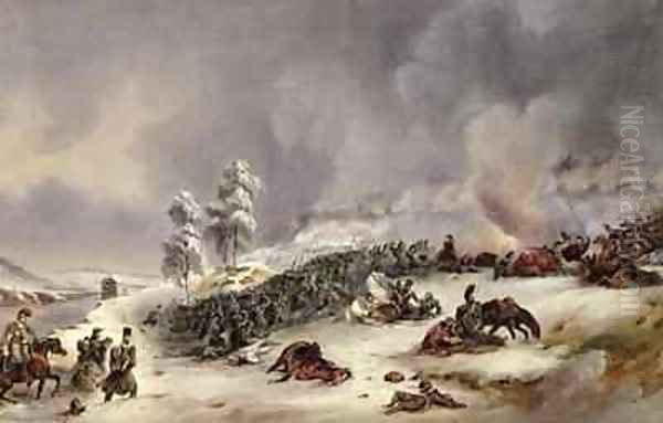 Battle of Krasnoi Oil Painting by Jean Antoine Simeon Fort