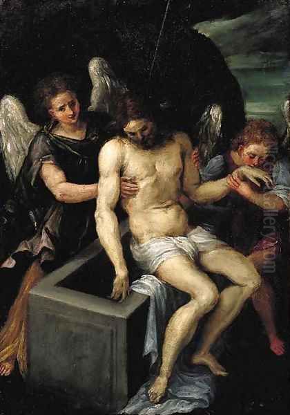 The Entombment Oil Painting by Pietro Faccini