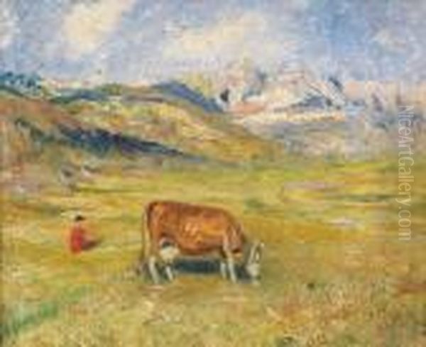 Paesaggio Montano Oil Painting by Giulio Romano Vercelli