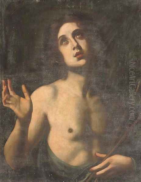 Saint Sebastian Oil Painting by Felice Ficherelli