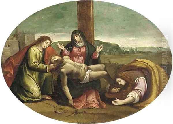 The Lamentation Oil Painting by Francesco Francia