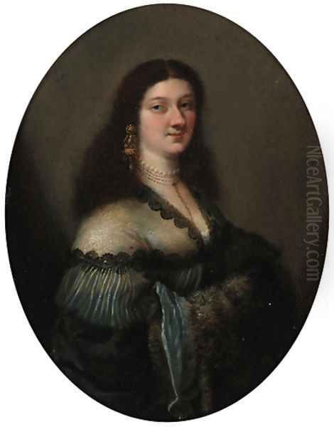 Portriat of a lady Oil Painting by Girolamo Forabosco