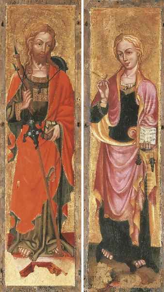 Two Saints Oil Painting by The Zavattari Family