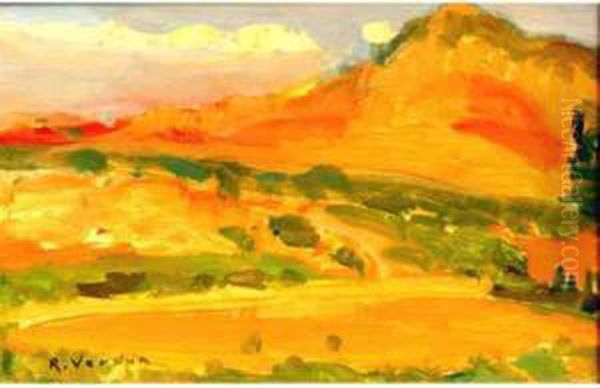 Montagne De L'atlas Oil Painting by Raymond Jean Verdun