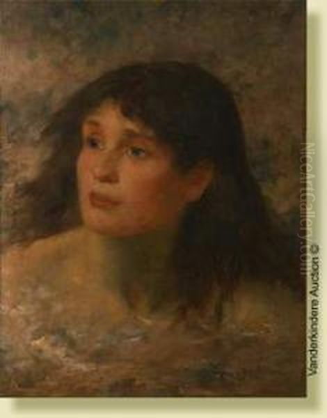 Jeune Fille Oil Painting by Eugene Verdyen