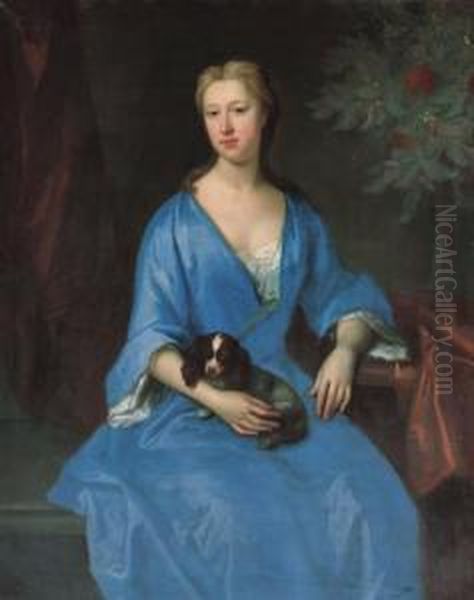 Portrait Of A Lady Oil Painting by Johannes or Jan Verelst