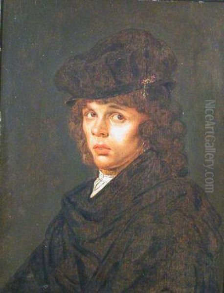 Portrait Of A Young Man Oil Painting by Pieter Harmensz Verelst