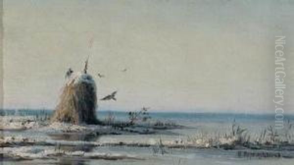 Haystack By The Volga by Petr Petrovich Vereshchagin