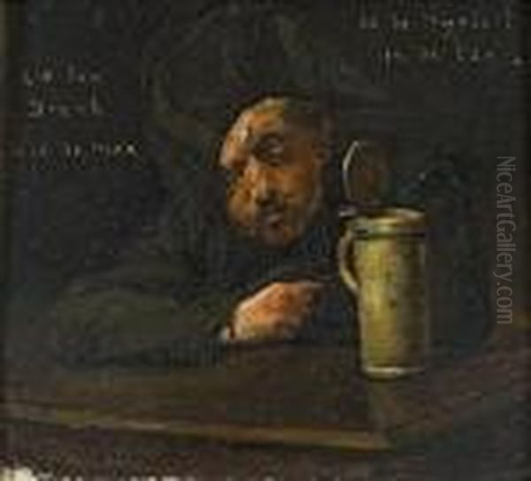 Der Trinker Oil Painting by Pieter Verhaert