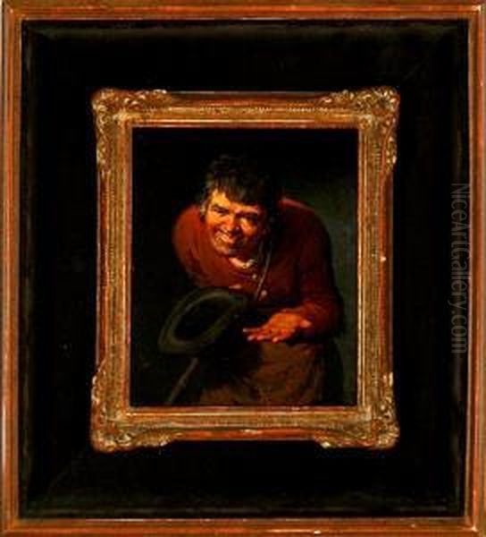 An Elderly Beggar Oil Painting by Francois Verheyden