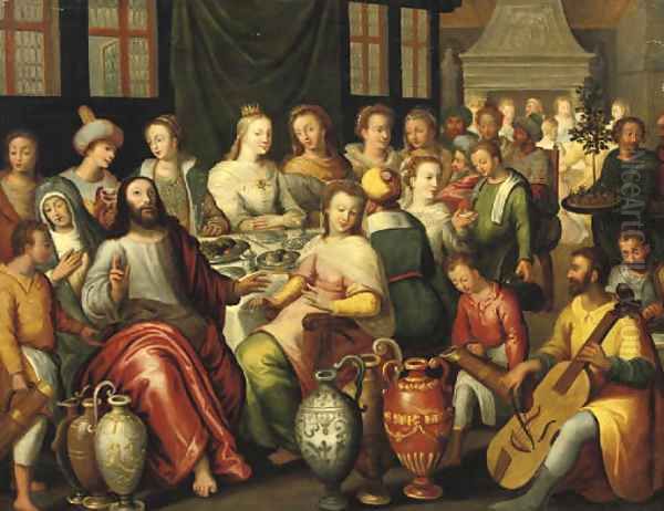 The Marriage at Cana Oil Painting by Hieronymus II Francken