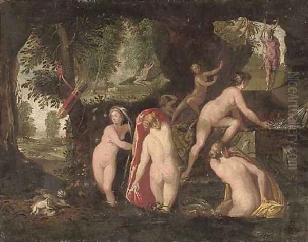 Diana and Actaeon Oil Painting by Pauwels Franck, Called Paolo Fiammingo