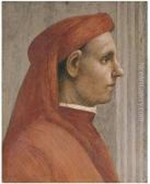 Testa Di Uomo Da Filippino Lippi Oil Painting by Otto Vermehren