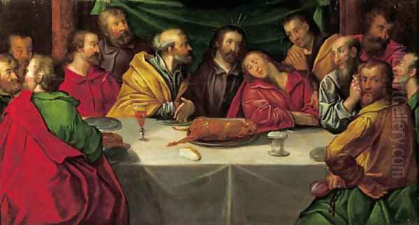 The Last Supper Oil Painting by Frans I Francken